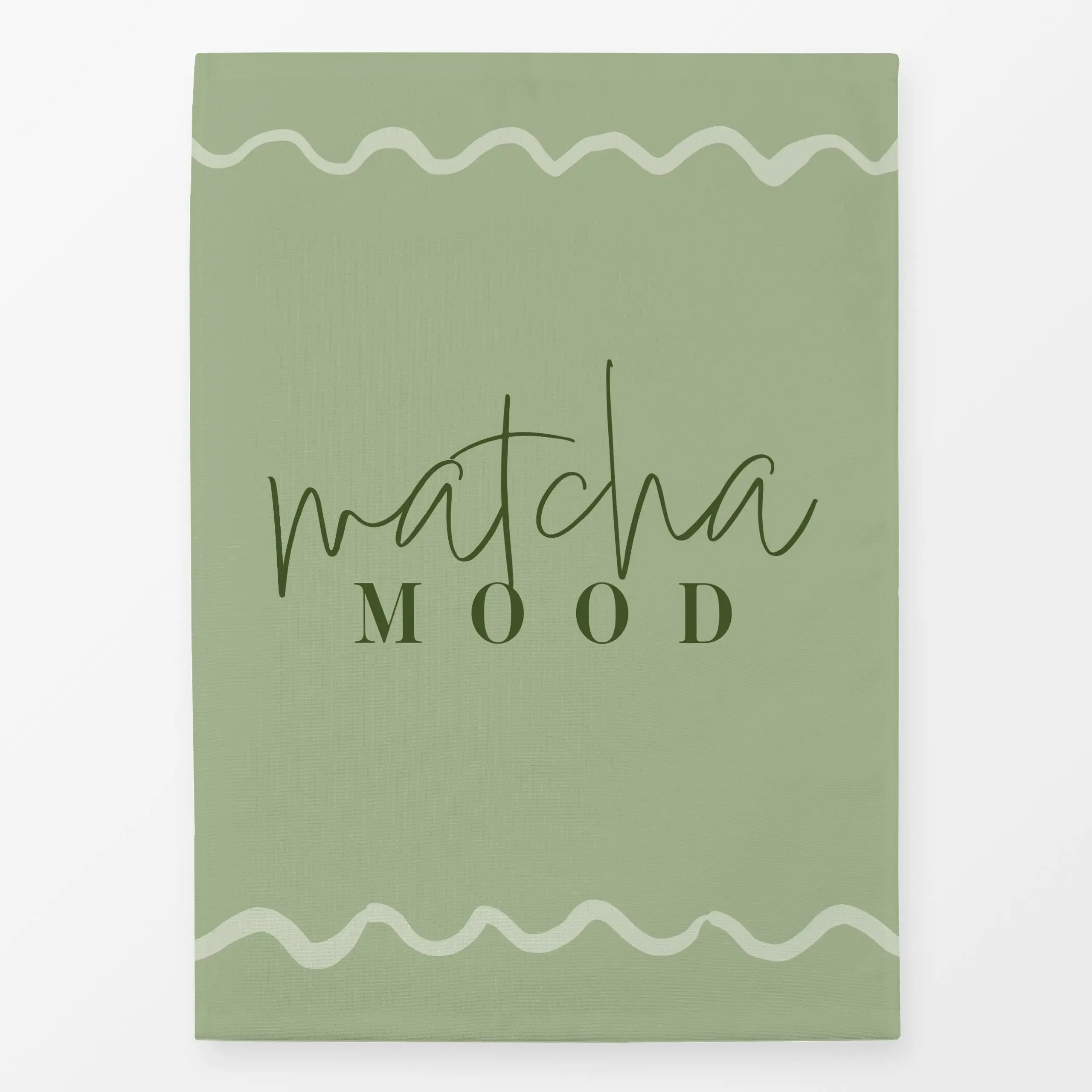 Geschirrtücher Matcha Mood - Küche, Essen & Trinken - von „Barlena“; skandinavisch, trend, geschenkidee, handgeschrieben, Pi...