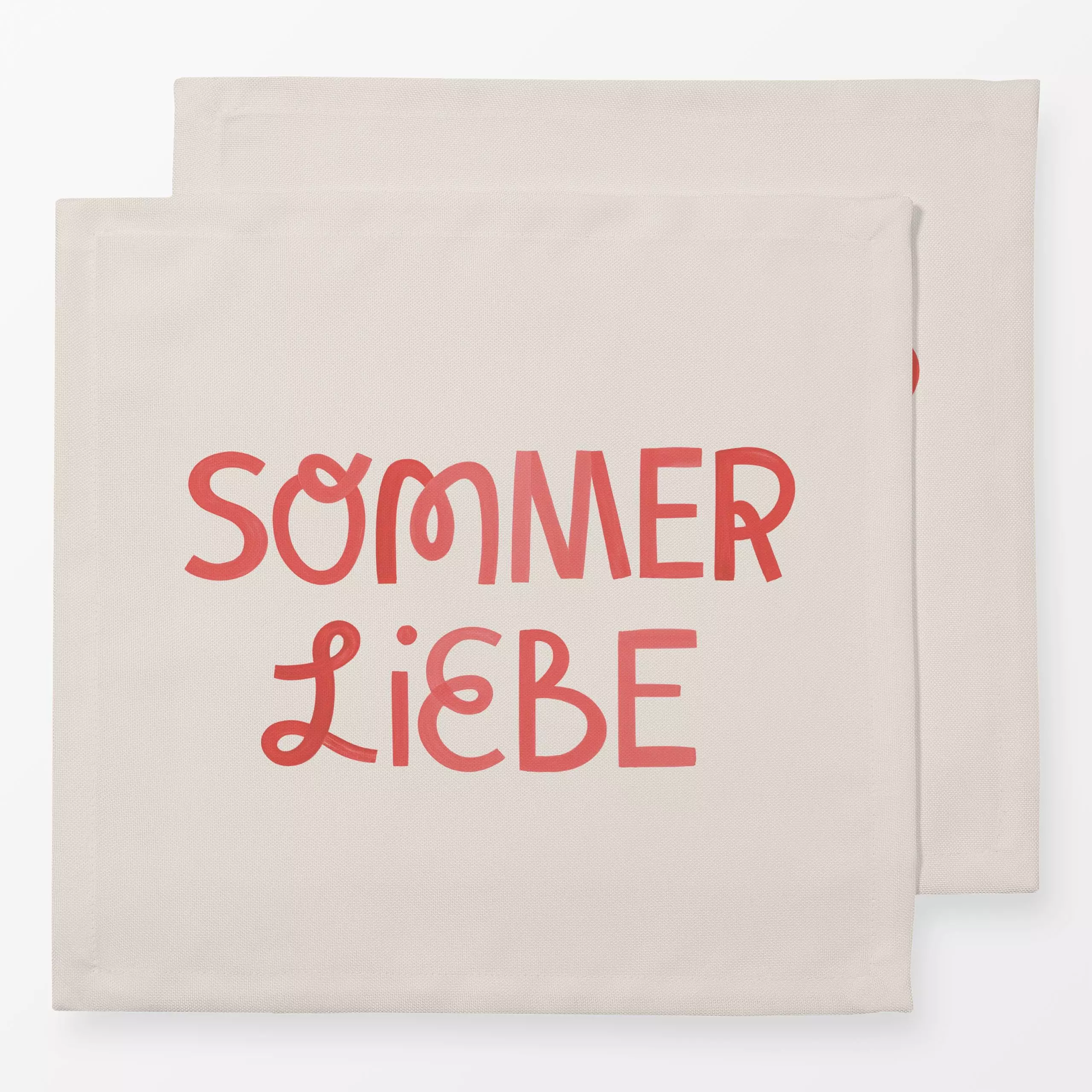 Servietten Sommerliebe - Frühling, Sommer, Sprüche & Schriftzüge - von „Studio Kesse"; Sonne, Sommer, Liebe, typografie, Spr...