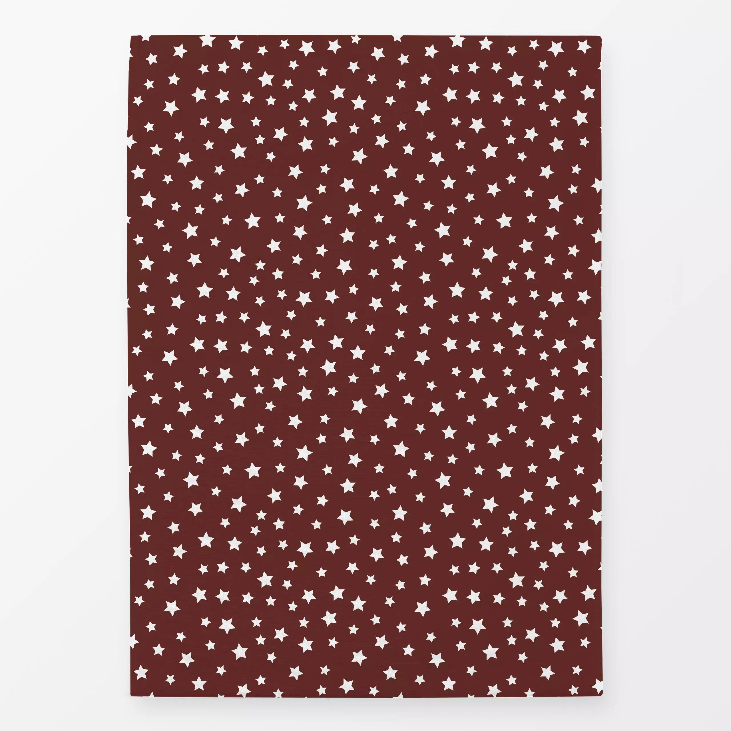 Geschirrtücher Winter Stars brick red - Weihnachten, Winter, Symbole & Muster - von „Karen Menzenbach"; abstrakt, Sterne, We...