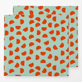 Servietten Bright Christmas red + mint