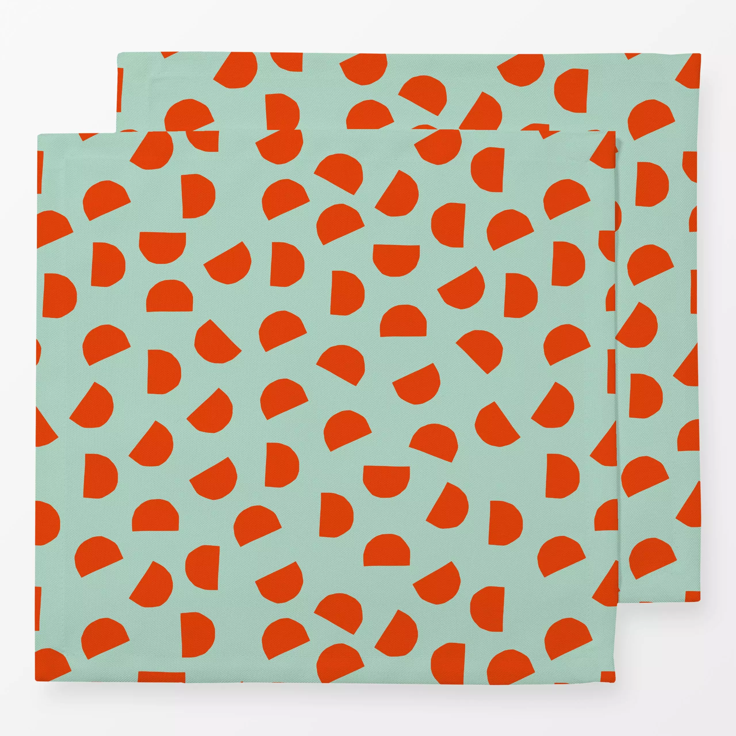 Servietten Bright Christmas red + mint - Symbole & Muster - von „Lisa Jasmin Bauer"; weihnachtsgeschenk, christmas, bold, br...