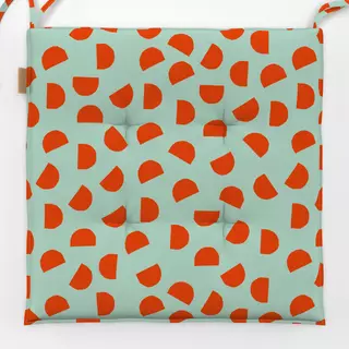 Sitzkissen Bright Christmas red + mint