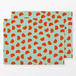 Tischset Bright Christmas red + mint