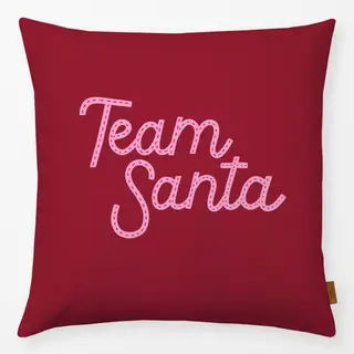Kissen Team Santa rot
