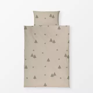 Bettwäsche Tannenbaum Grau Beige