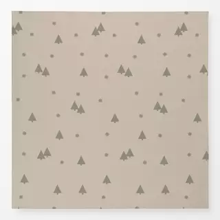 Tischdecke Tannenbaum Grau Beige
