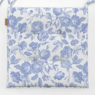 Sitzkissen Vintage Toile de Jouy floral