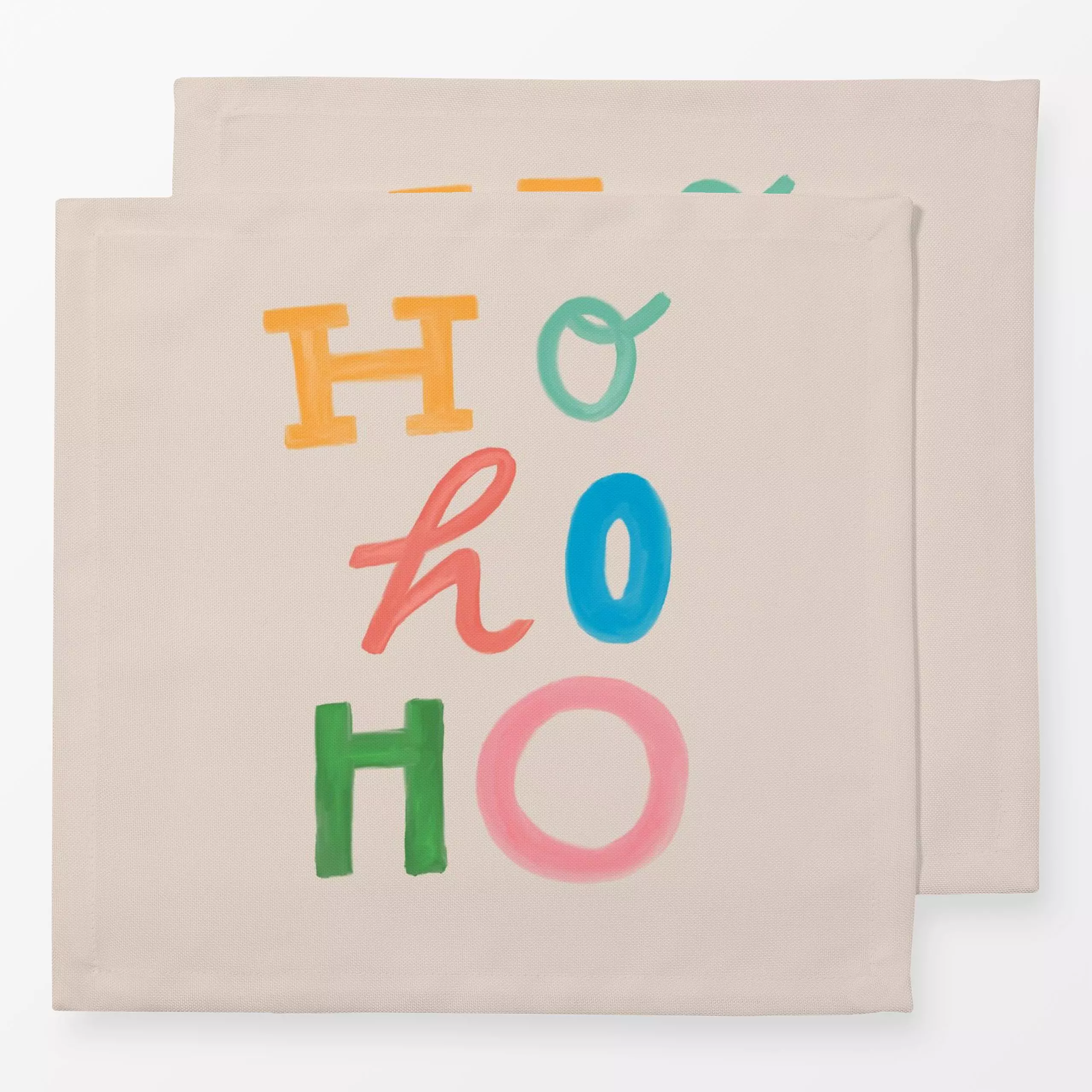 Servietten Ho Ho Ho Colorful Xmas - Weihnachten, Winter - von „Kruth Design"; Weihnachten, weihnachtlich, Weihnachtsdeko, we...