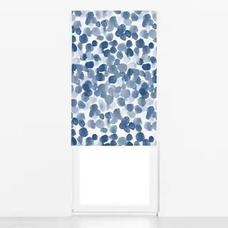 Raffrollo Blue splatter