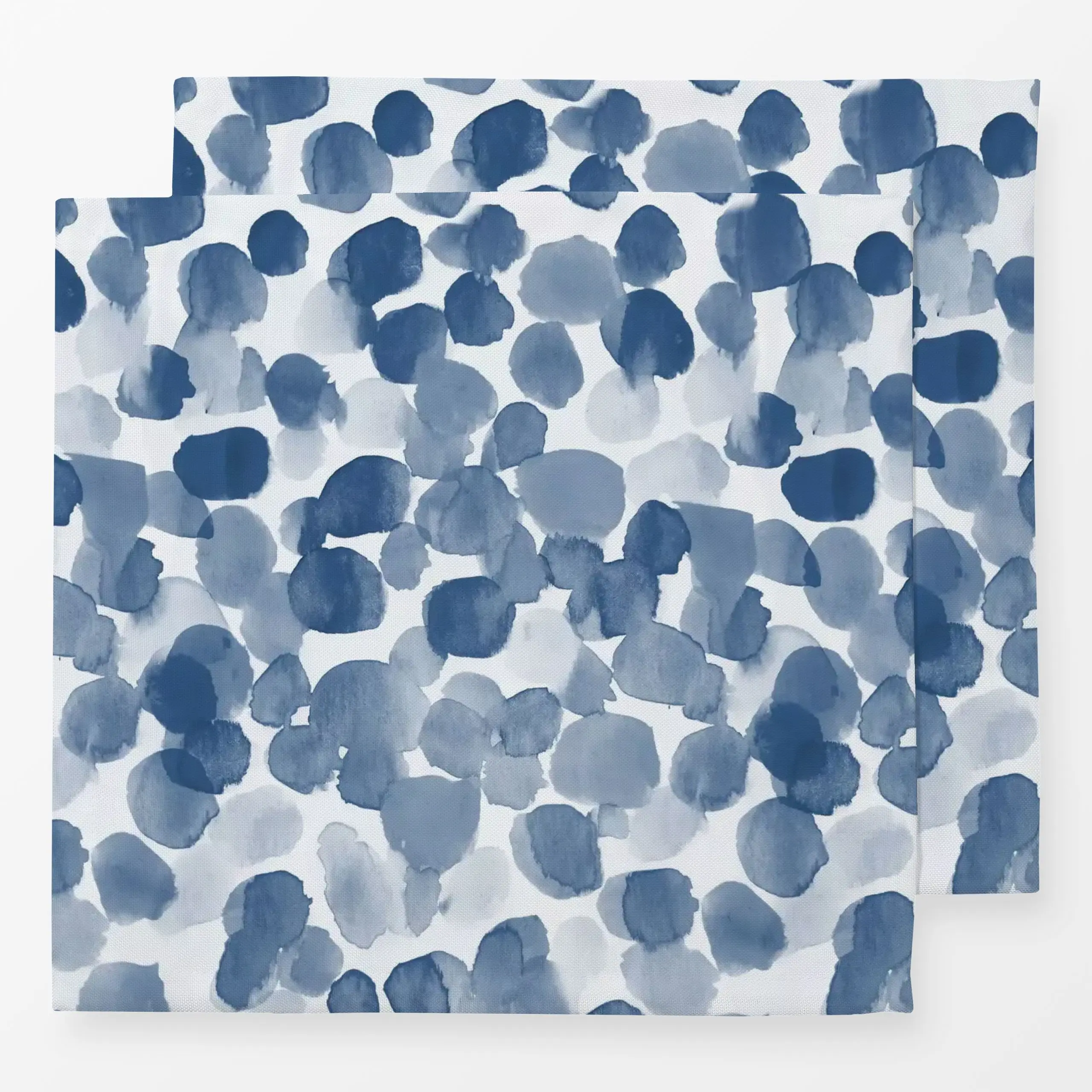 Servietten Blue splatter - Symbole & Muster - von „Sisi and Seb"; Aquarell, Punkte, Farbverläufe, modern, verspielt, Dots, b...
