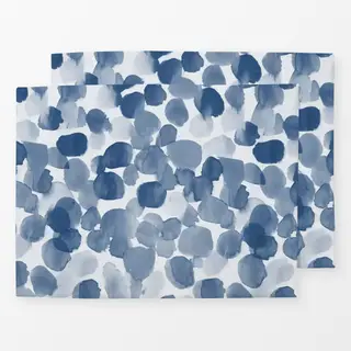 Tischset Blue splatter