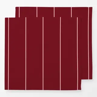 Servietten Love dünne Streifen weinrot