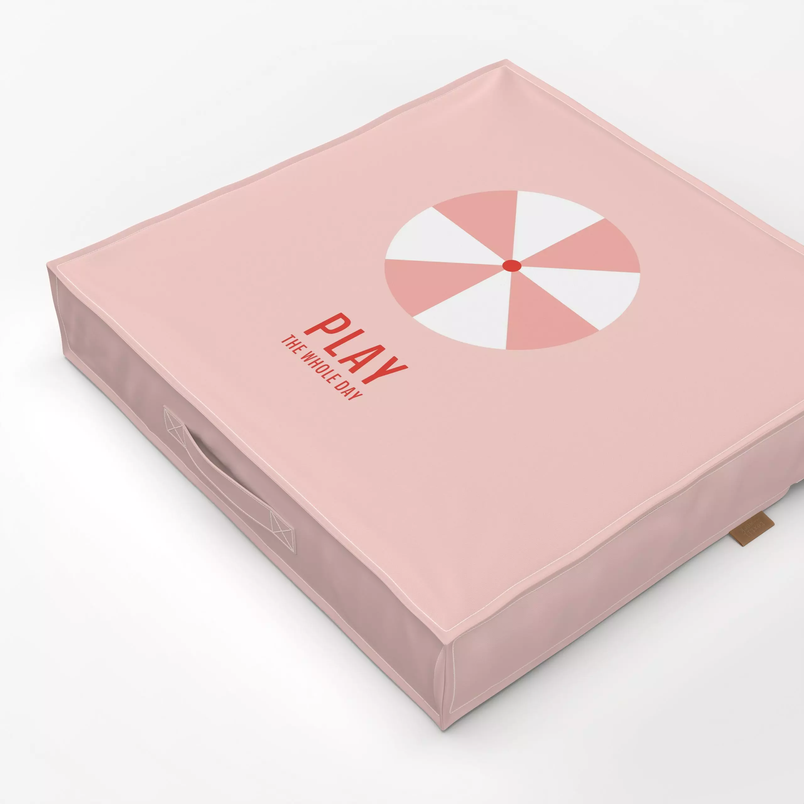 Bodenkissen Play the whole day - Sommer, Symbole & Muster - von „Jana Moßmann“; summer, Beach, Happy, beachvibes, Momente, b...