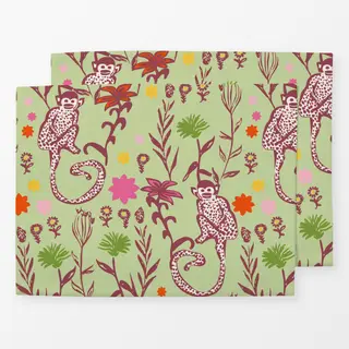 Tischset Monkey Green