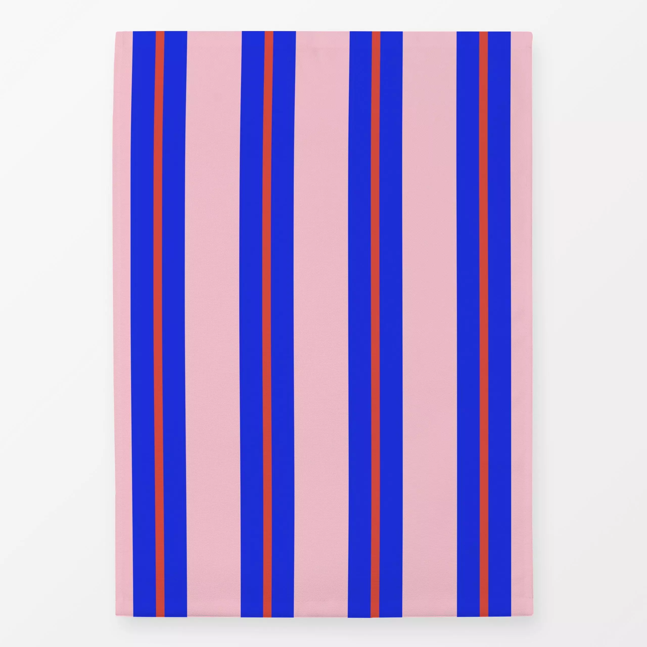 Geschirrtücher Retro Stripes Blau Rot - Symbole & Muster - von „Studio ROSAGRAU"; Blaugrau, Streifen, rosa, Retro, Sommer, s...