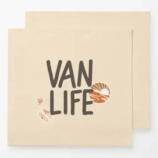 Servietten Van Life Beige