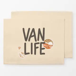 Tischset Van Life Beige
