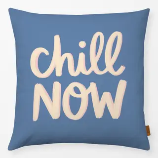 Kissen Chill Now blau