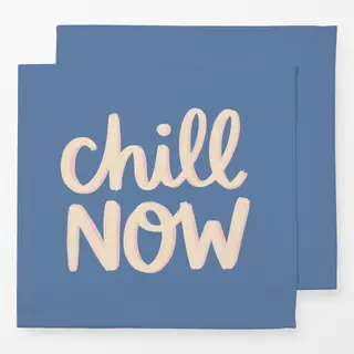 Servietten Chill Now blau