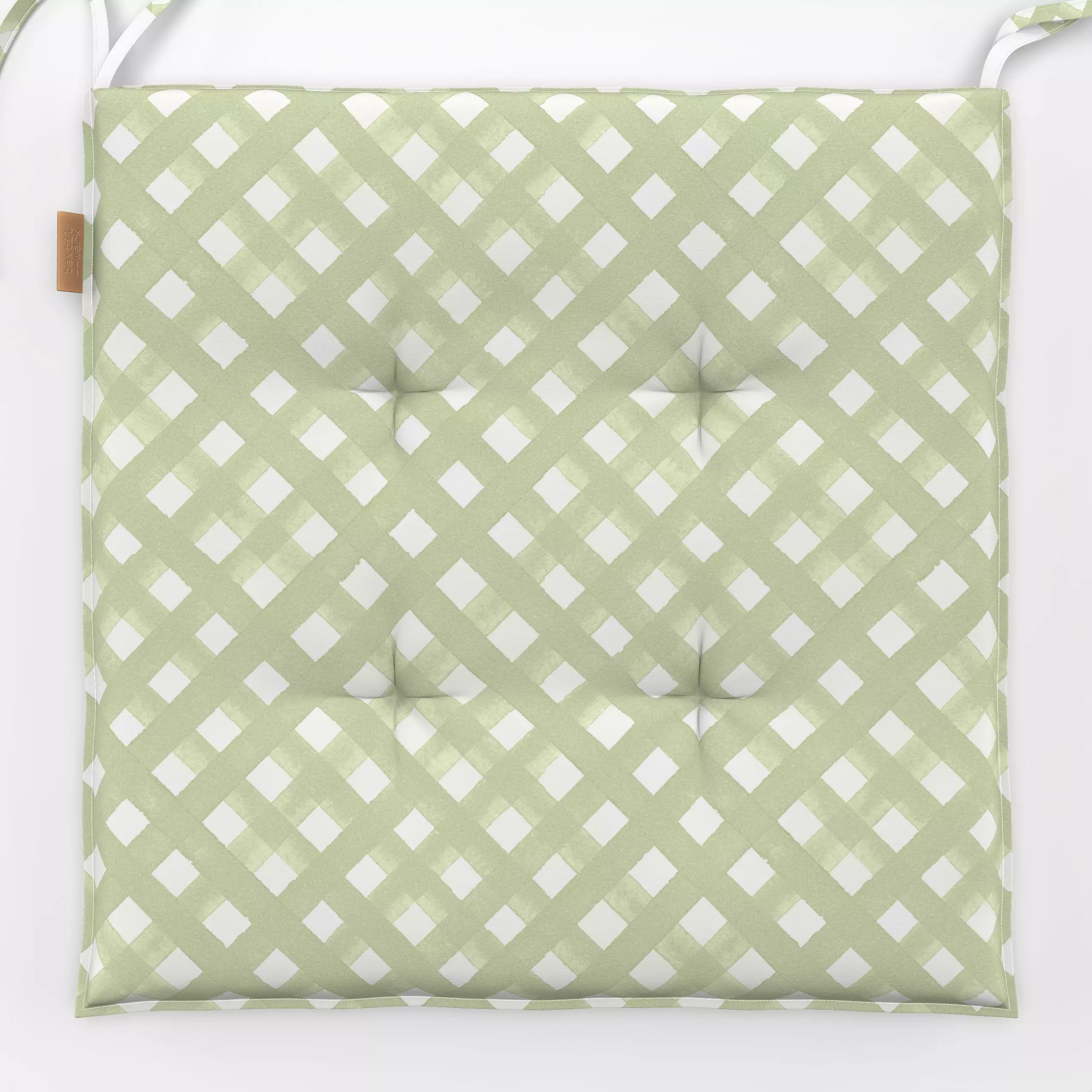 Sitzkissen Cottage Summer Karo 2 Raute - Frühling, Sommer, Symbole & Muster - von „Monika Strigel"; Karo, Herbstdeko, karier...