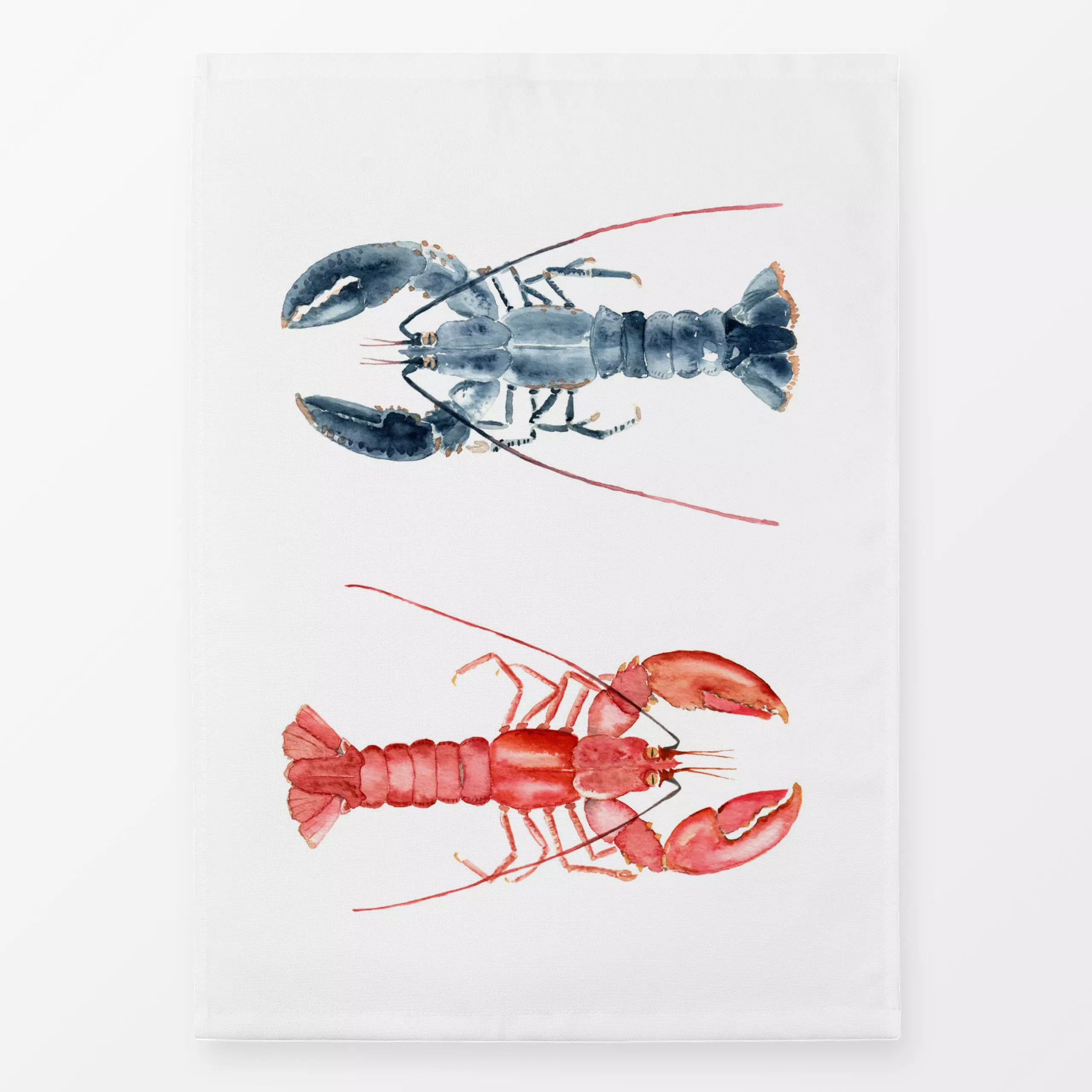 Geschirrtücher Hummer - Sommer, Tiere - von „Katrin Graff"; Meer, Strand, Meerestiere, Sommer, Hummer, maritim, Beach, Summe...