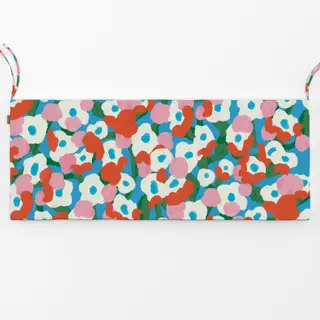 Bankauflage Sommerblumen - Blumenranken