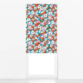 Raffrollo Sommerblumen - Blumenranken