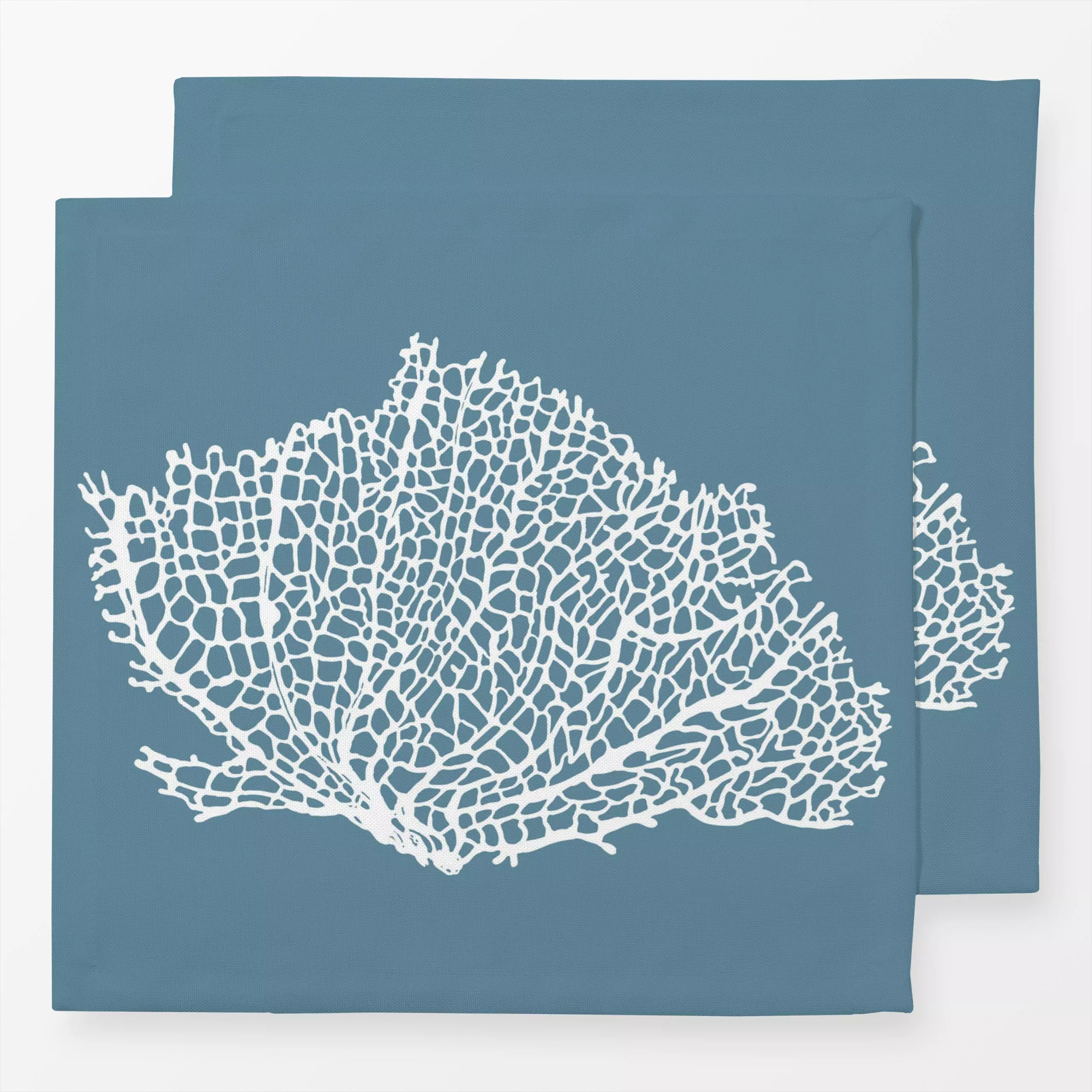 Servietten CatchMeIfYouCan Adriatic Blue - Natur & Landschaft, Sommer - von „BOUDOIR BOBO"; Meer, Unterwasserwelt, blau, med...