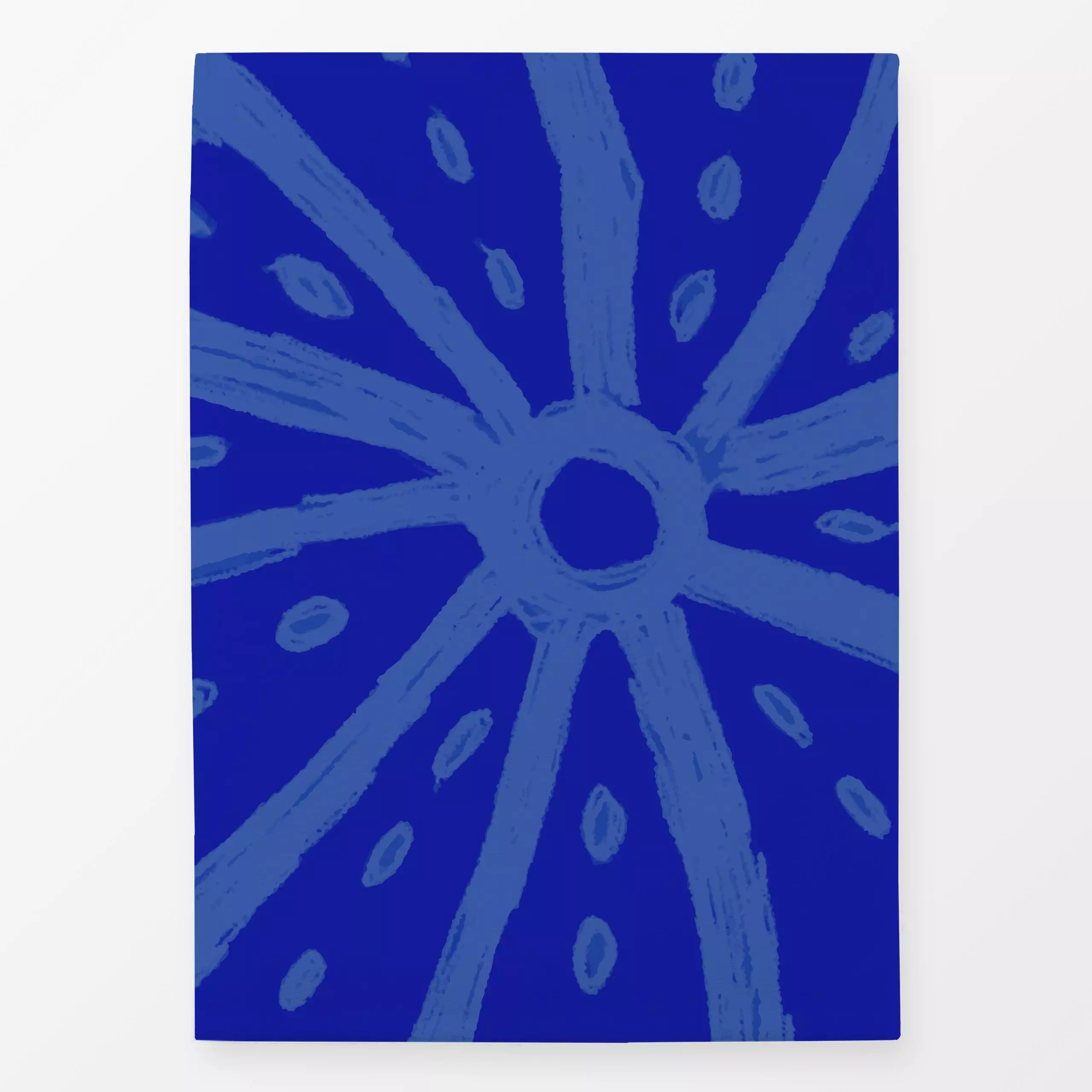 Geschirrtücher Vibrant Summer Seeigel Blau - Natur & Landschaft, Sommer, Symbole & Muster - von „Carolin Vonhoff"; abstrakt,...