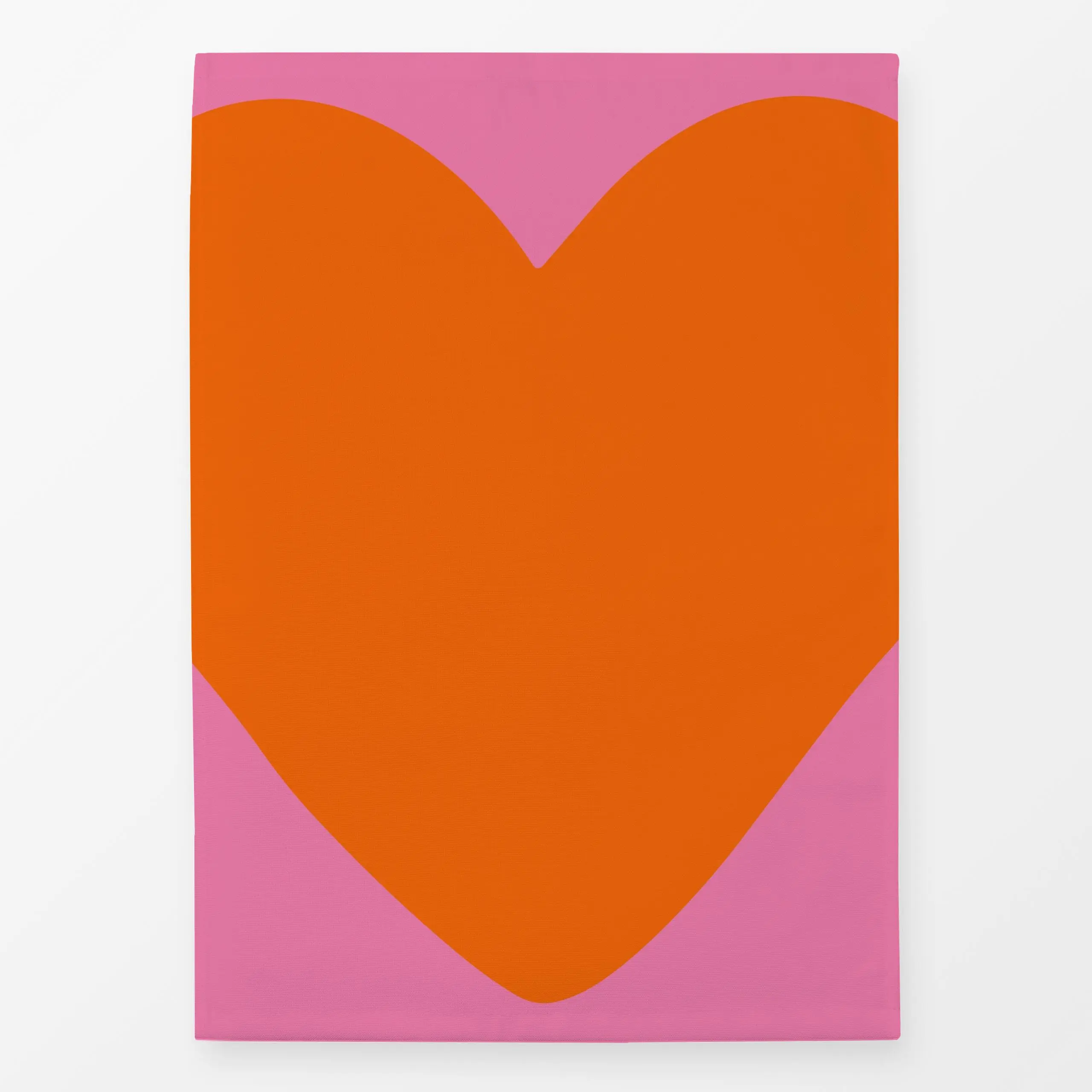 Geschirrtücher Big Heart orange - Liebe, Romantik & Pride, Symbole & Muster, Anlässe - von „Karen Menzenbach"; abstrakt, Her...