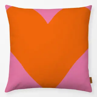 Kissen Big Heart orange