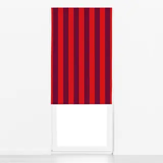 Raffrollo Home sweet Home Stripes Red