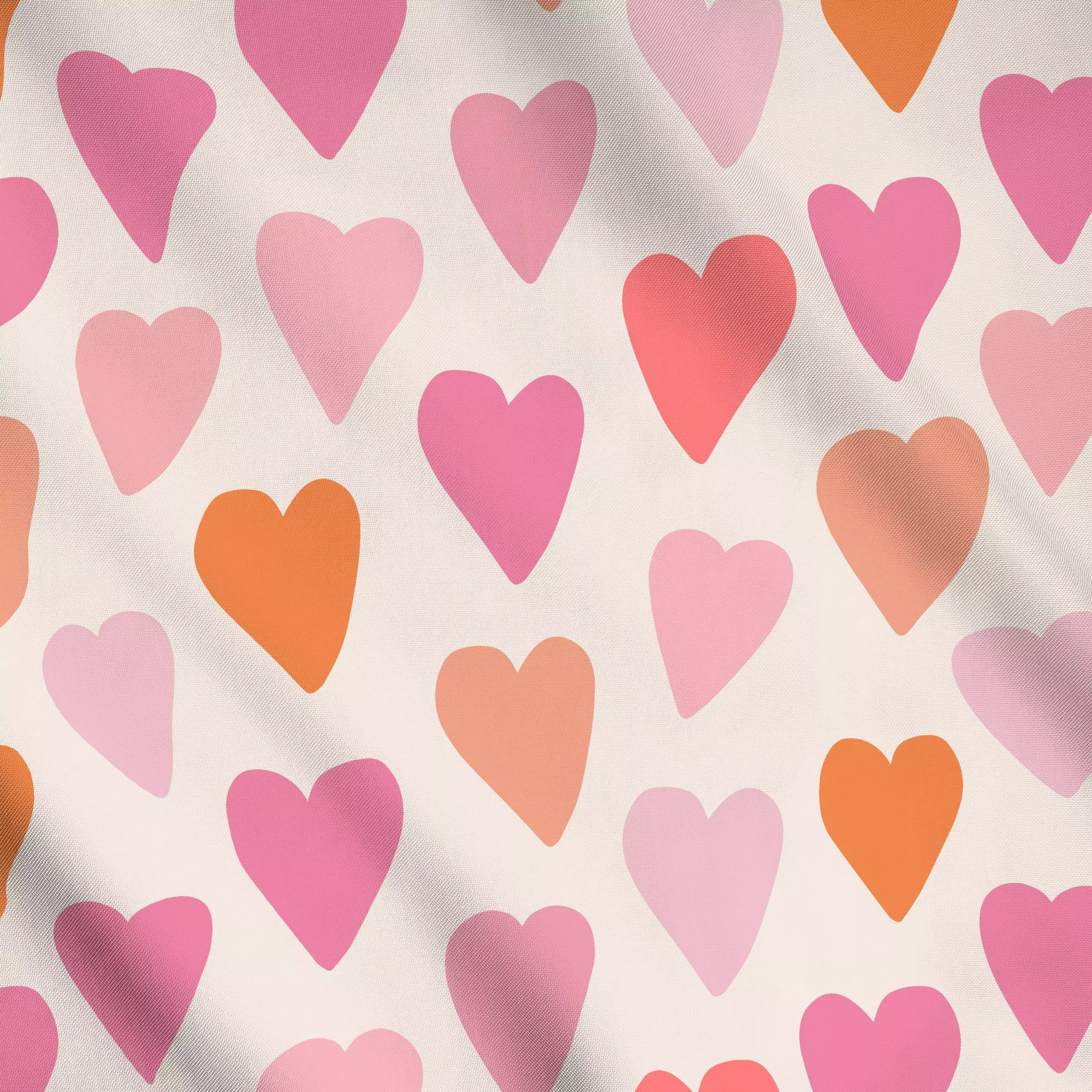 Meterware Herz Allover rosa - Liebe, Romantik & Pride, Anlässe - von „Kruth Design"; Herzen, Liebeszitate, Hochzeit, Valenti...