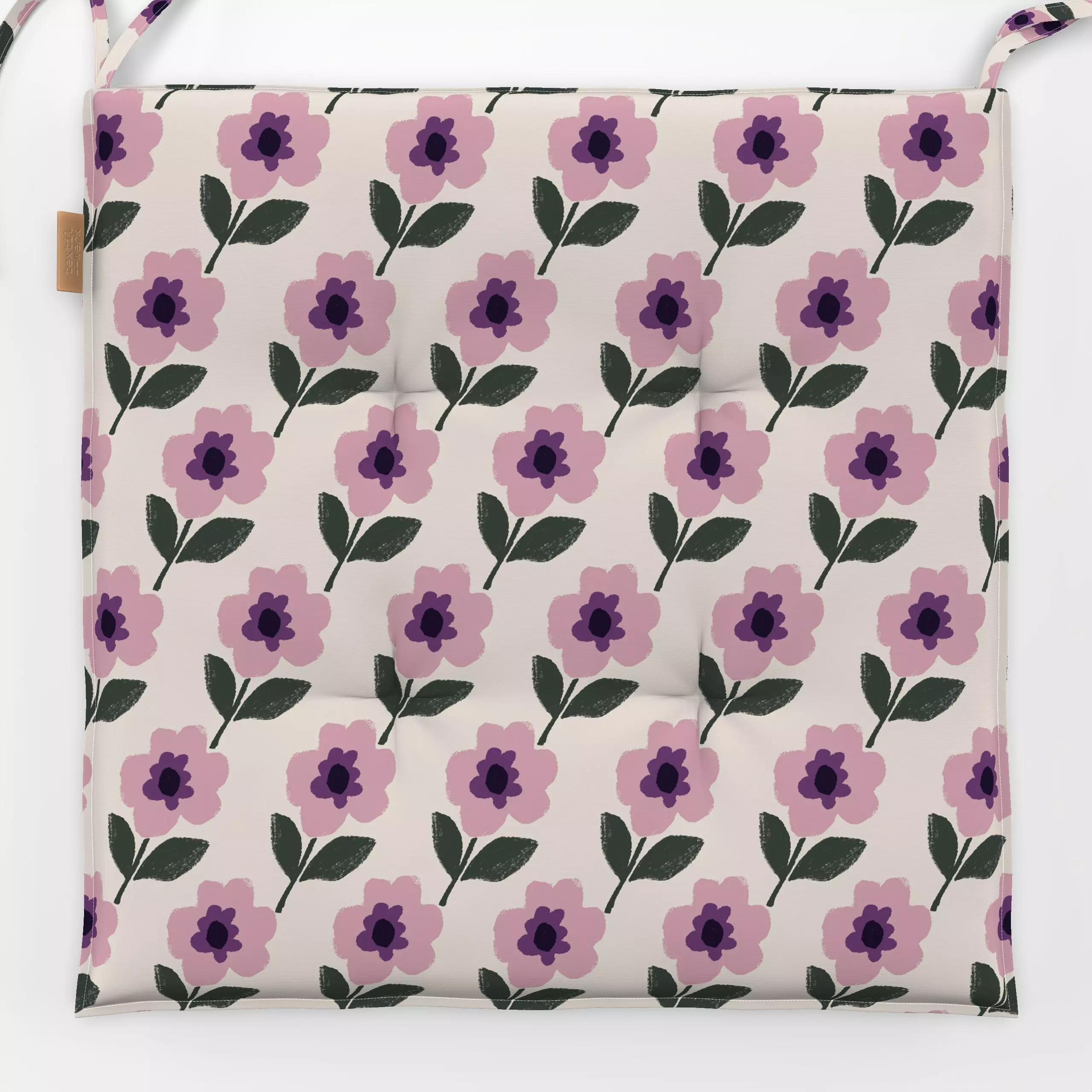 Sitzkissen Blumen - Blumen & Florales, Sommer, Anlässe - von „Studio Kesse"; Blumen, Garten, Sommerblumen, landhaus, romanti...