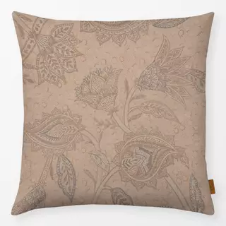 Kissen Beige Retro Paisley Blumen