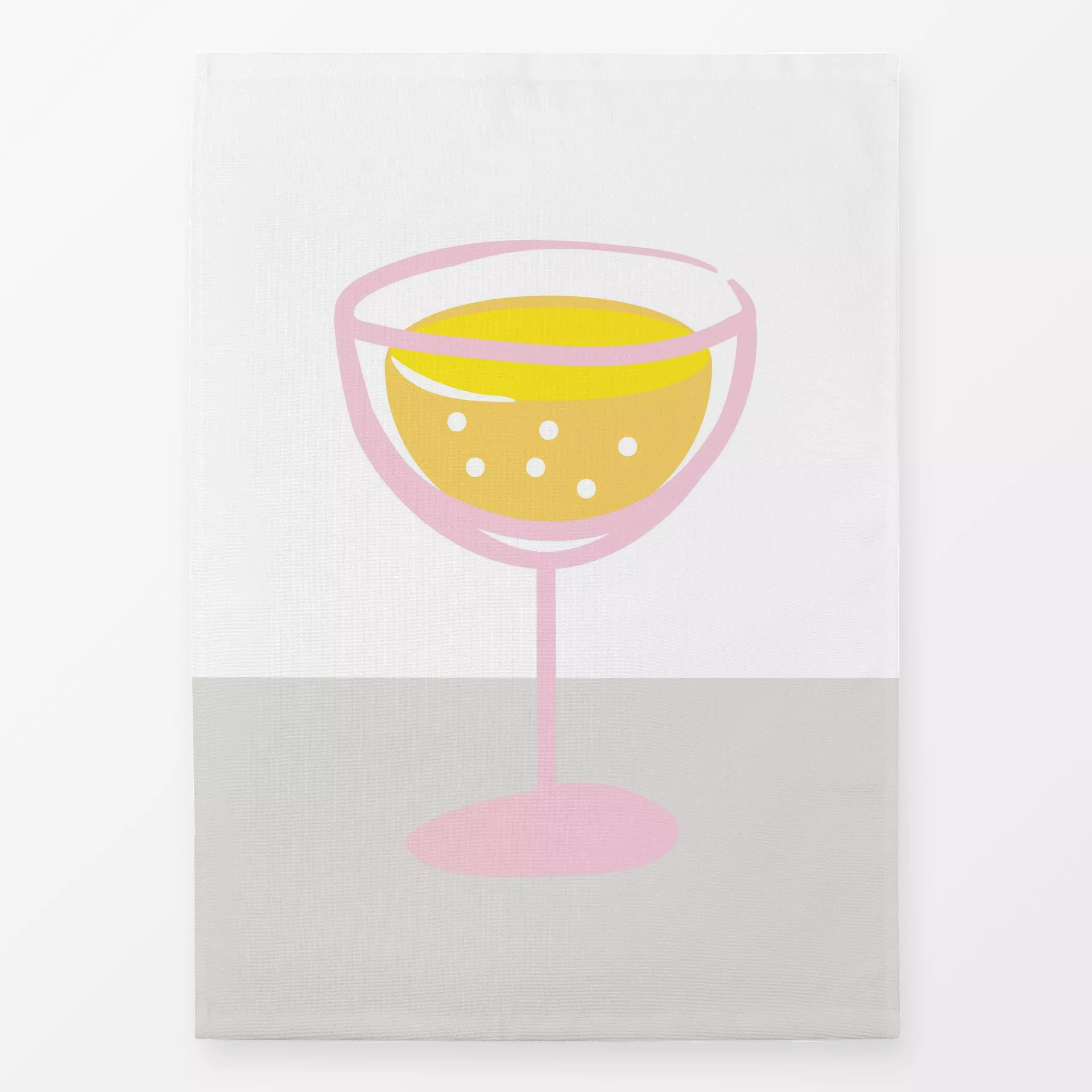 Geschirrtücher Sommer Limonade - Sommer, Küche, Essen & Trinken - von „Katrin Graff"; beige, modern, grafisch, frisch, fun, ...