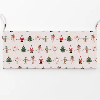 Bankauflage Santa und seine Helfer Muster