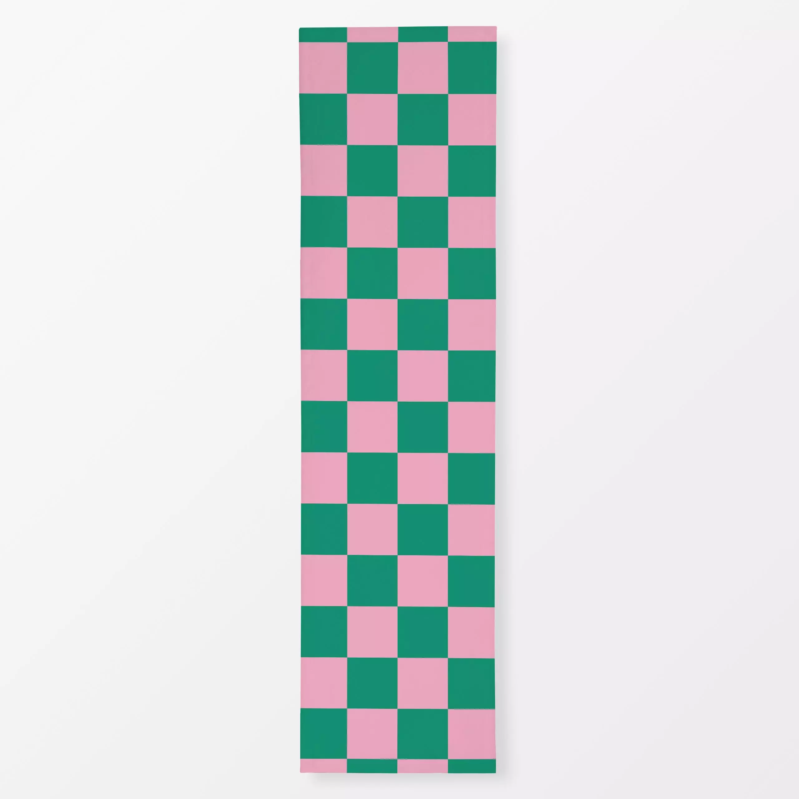 Tischläufer Checks Green Pink - Sommer, Symbole & Muster - von „textilwerk"; Illustration, Sommer, trend, rot, bunt, geschen...