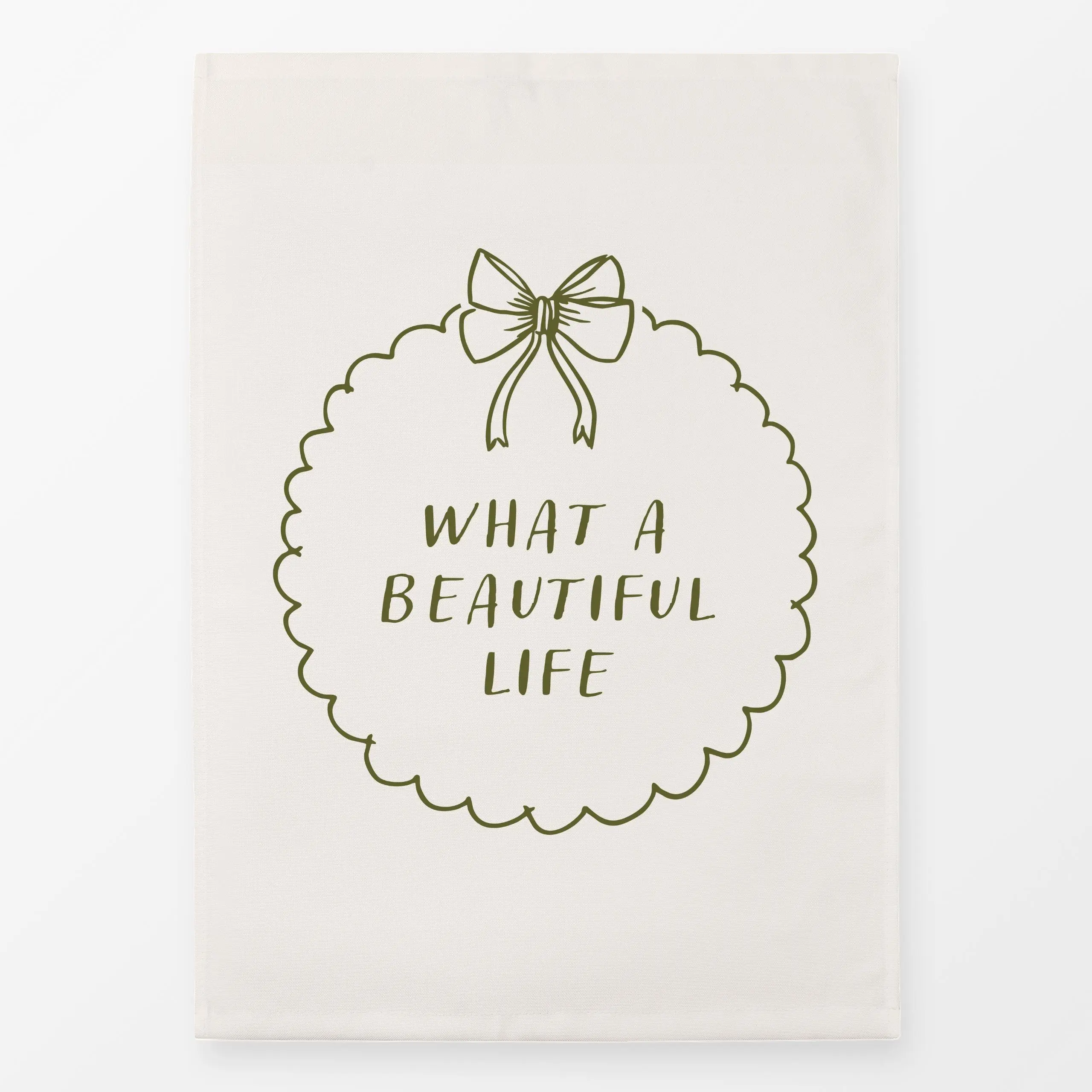 Geschirrtücher What a beautiful life - Frühling, Liebe, Romantik & Pride, Sprüche & Schriftzüge - von „Barlena"; minimal, vi...