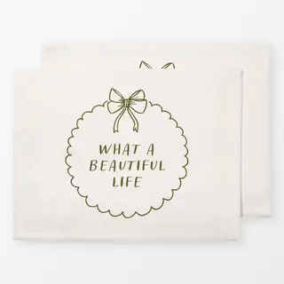 Tischset What a beautiful life