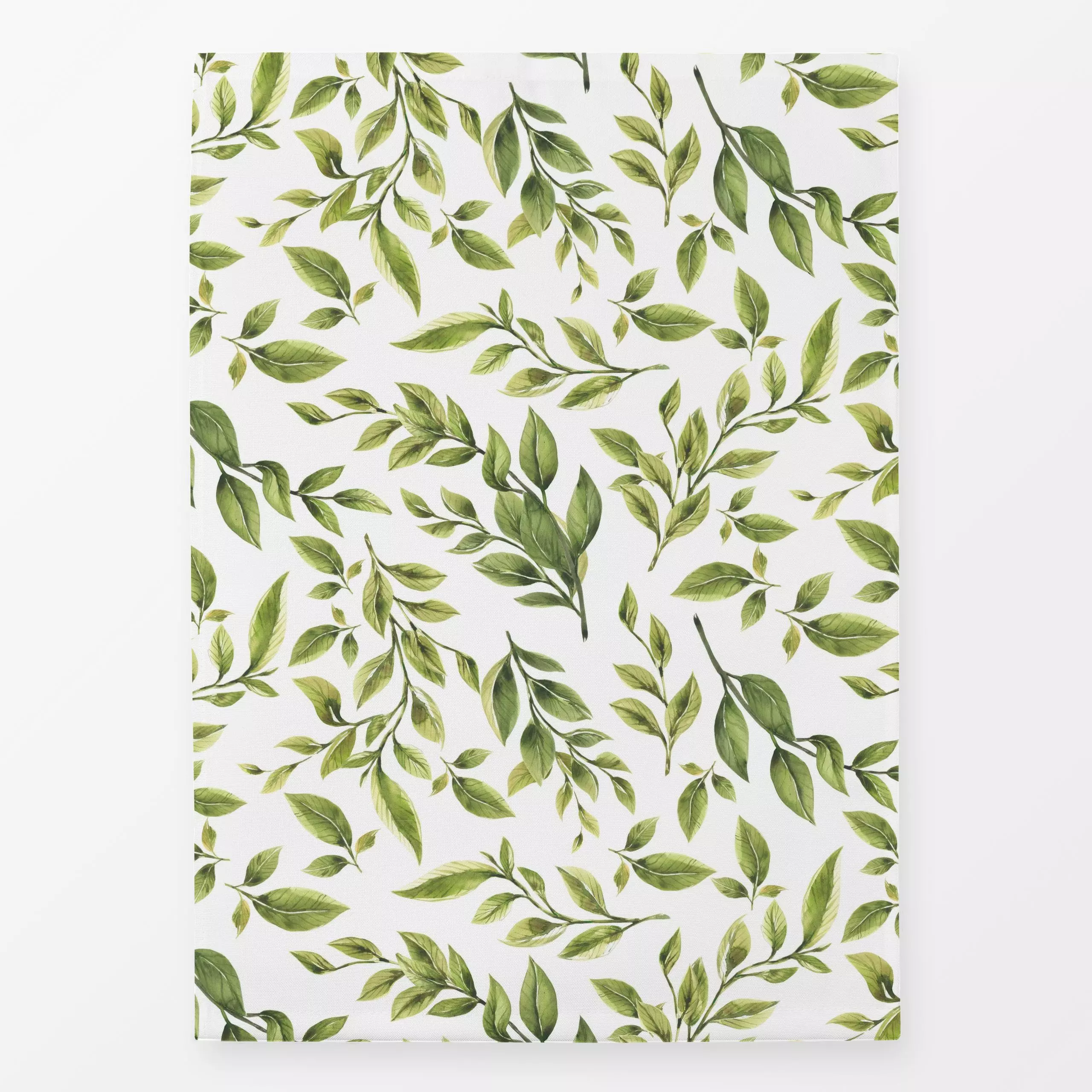 Geschirrtücher Blätter grün - Pflanzen & Botanik - von „Uta Naumann"; Muster, Wasserfarben, Blatt, Blätter, Garten, Zitrone,...