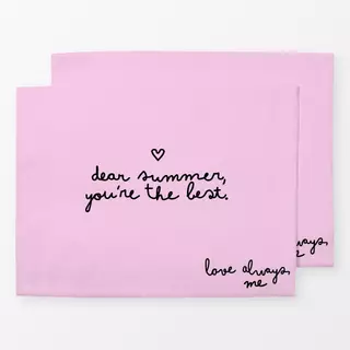 Tischset Dear Summer Rosa