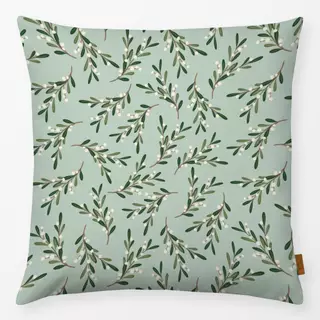Kissen Mistlezweig Allover Minze