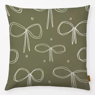 Kissen Schleifenmuster grün