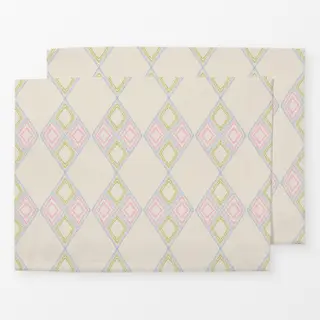 Tischset Diamond white pink