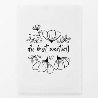 Geschirrtücher Du bist wertvoll