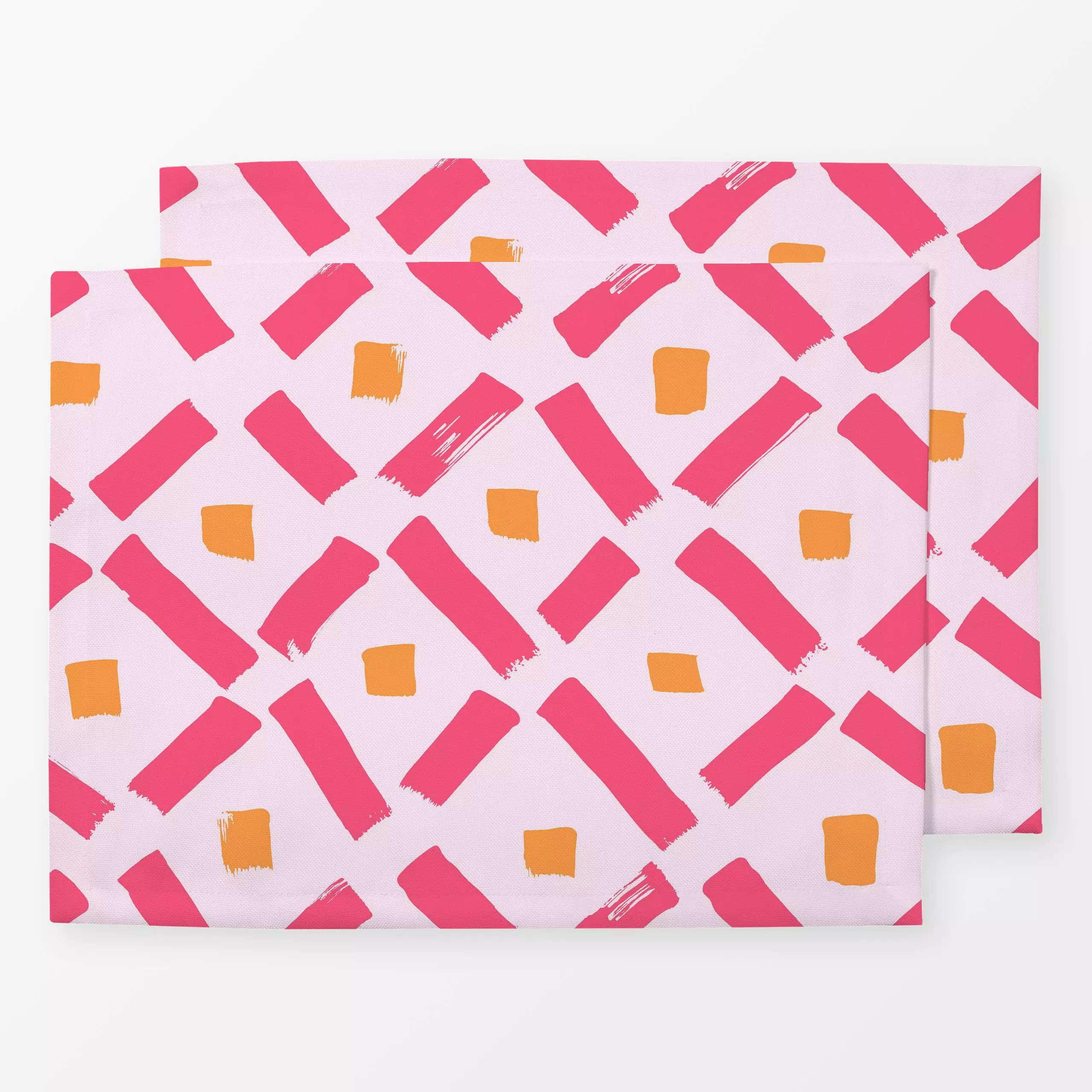 Tischset SUN BOHO - Sommer, Symbole & Muster - von „Julia Schumacher"; boho, Muster, Pinselstrich, Dots, Karo, Karos, karier...