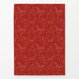 Geschirrtuch Nordic Horse red