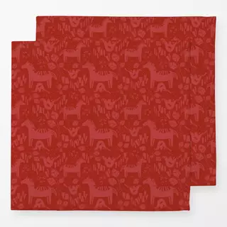 Servietten Nordic Horse red