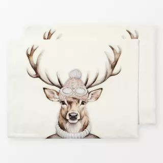 Tischset Winter Party - Fashion Hirsch